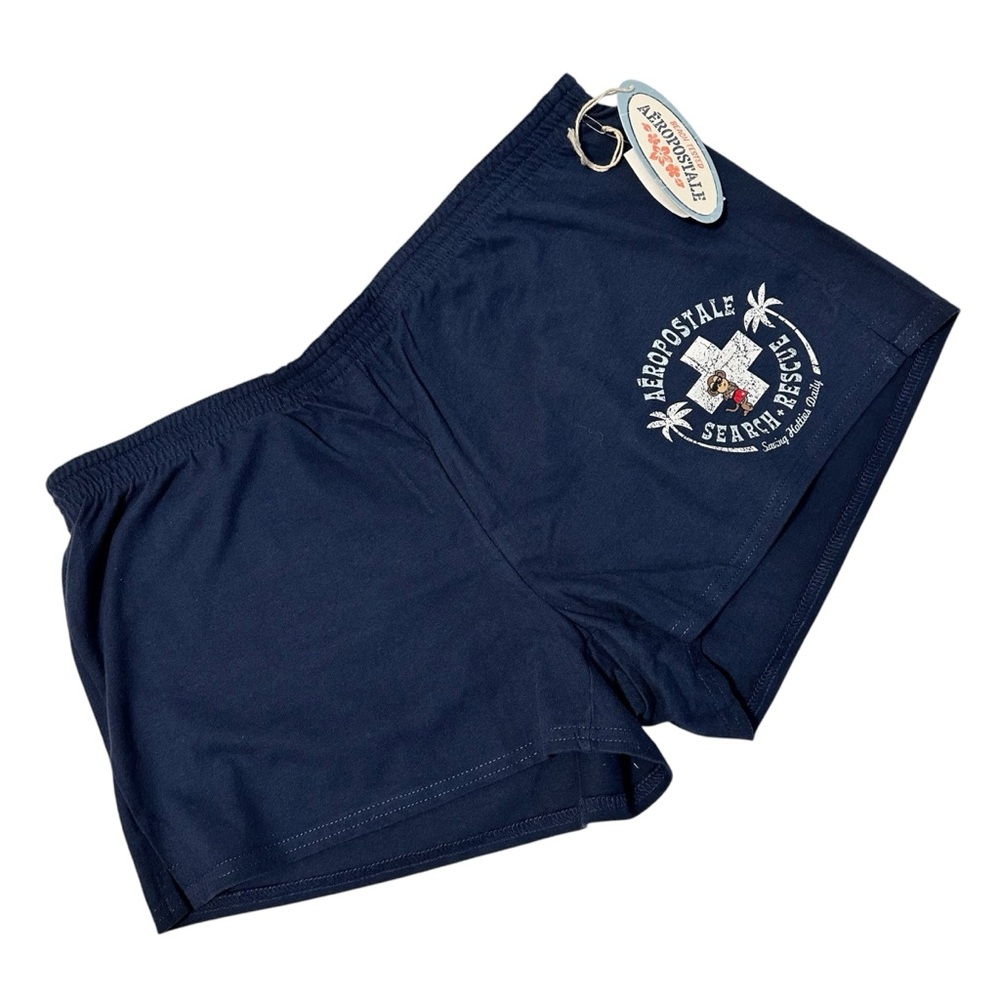 Aeropostale Women’s NWT Navy Shorts with Monkey Graphic SZ L